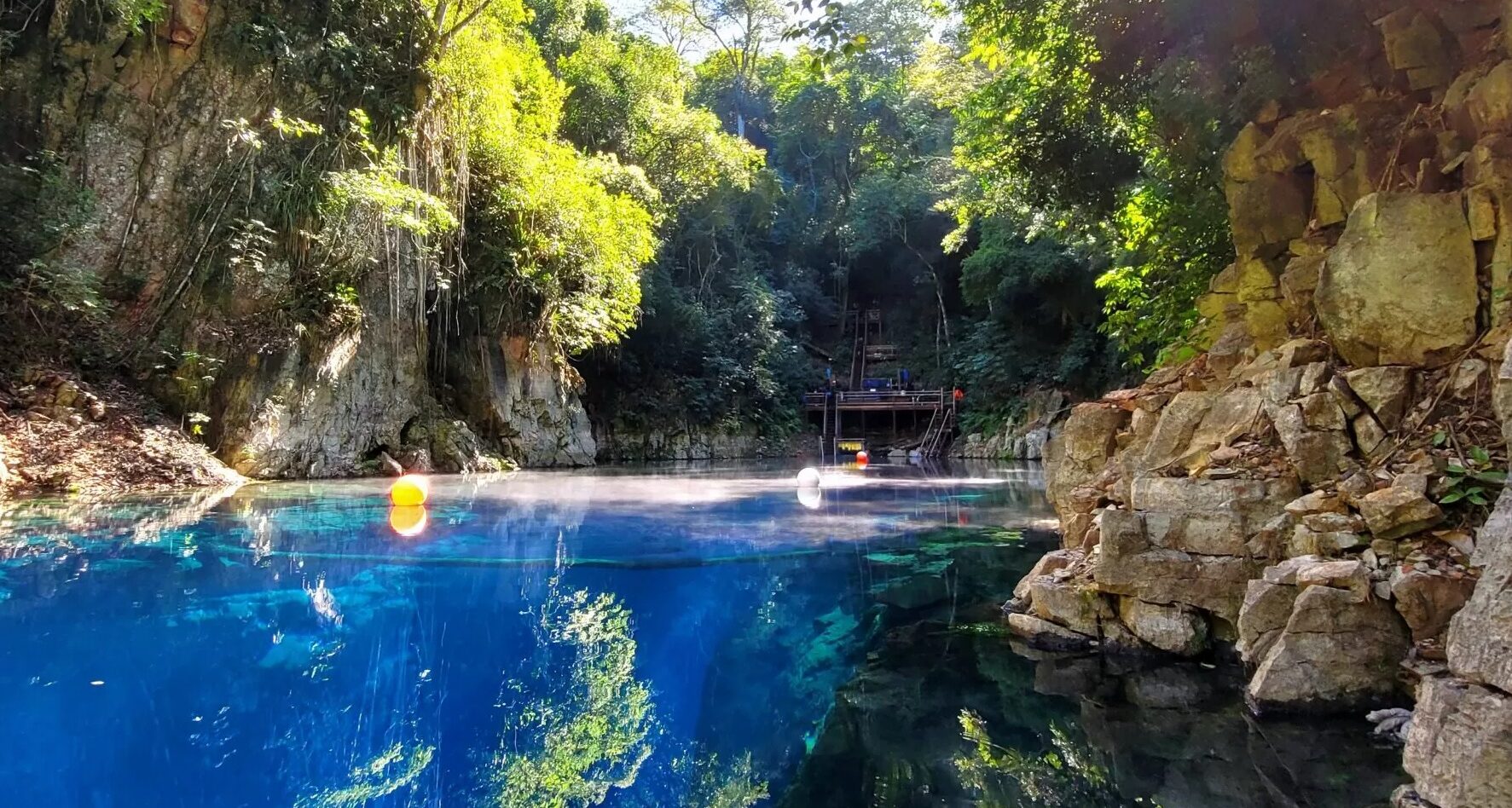 flutuação lagoa misteriosa bonito ecoturismo